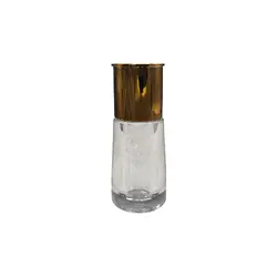 نمک پاش استوانه ای درب طلایی و نف=قره ای