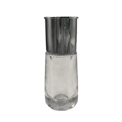 نمک پاش استوانه ای درب طلایی و نف=قره ای