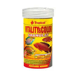 غذای ویتالیتی کالر تروپیکال مدل Vitality Color Granulat وزن 55 گرم*156