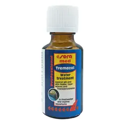 محلول ضد انگل آکواریوم سرا مدل تریمازول حجم 25 میلی لیتر