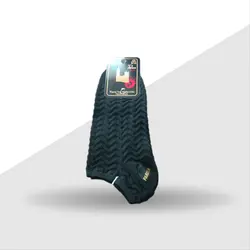 جوراب مچی زنانه نخی طرحدار کد paris رنگ مشکی