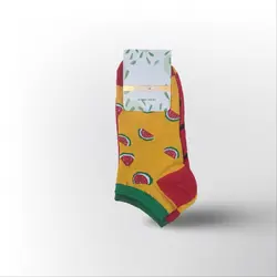 جوراب مچی لنگه به لنگه طرح هندوانه