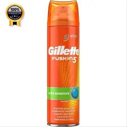 ژل اصلاح ژیلت Gillette مدل Fusion 5 اورجینال حجم ۲۰۰ میل