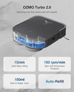 جارو رباتیک مدل ECOVACS X2 OMNI (مشکی)