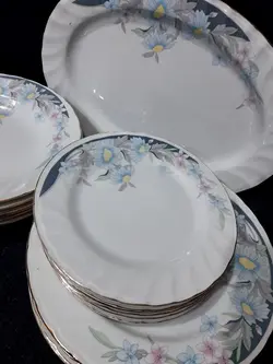 سرویس ۲۰ پارچه چینی اسپیدار قدیمی