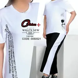 ست لباس راحتی زنانه طرح اسکلت