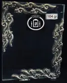 (آینه و شمعدان نقره) آینه نقره چهارگوش و شمعدان تک شاخه کریستال نقره مدل گل رز ریخته گری مومی ممتاز عیار ۸۴ استاندارد ایران