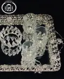سرویس چای خوری شبه نقره مدل گل رز ریخته گری مومی ممتاز