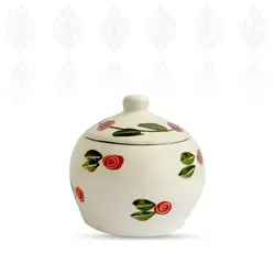 خرید قندان گرد طرح گلی