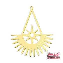 گردنبند هندسی با ستاره شمالی کد 102461