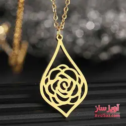 گردنبند گل رز کد 102141