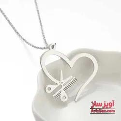 گردنبند قیچی قلب کد 102033