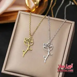 گردنبند گل رز کد 101681