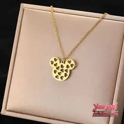 گردنبند قلب و میکی موس کد 101264