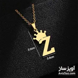 گردنبند حرف انگلیسی Z کد 100902