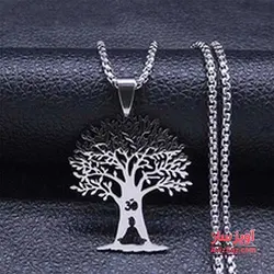 گردنبند نماد یوگا و مدیتیشن کد 100558