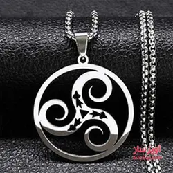 گردنبند نماد تریسکلیون Triskele کد 100550