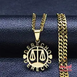 گردنبند ترازو عدالت کد 100483