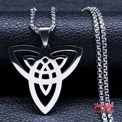 گردنبند نماد تریکوترا Triquetra گره ایرلندی کد 100062