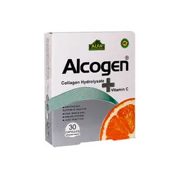 کپسول آلکوژن کلاژن با ویتامین Alcogen + vitamin C آلفا Alfa