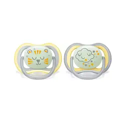 پستانک ارتودنسی شب تاب  18+ ماه فیلیپس اونت Philips Avent بسته دو عددی  SCF376/01