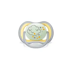 پستانک ارتودنسی شب تاب  18+ ماه فیلیپس اونت Philips Avent بسته دو عددی  SCF376/01