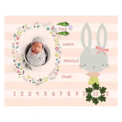 پارچه عکاسی ماهگرد نوزاد الپی کیدز LP kids سایز 120×150 سانتی متر
