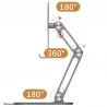 پایه فلزی موبایل و تبلت 5 تا 12.9 اینچ Boneruy P66
