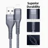 کابل بافته شده لایتنینگ 1 متر Dux Ducis DUZZONA A7