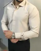 پیراهن کِرم دکمه مخفی پارچه دوشین هندی ارسال رایگان m l xl xxl xxxl