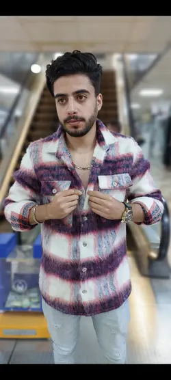 پیراهن پشمی در حد پتو سایز بندی m l xl xxl ارسال رایگان