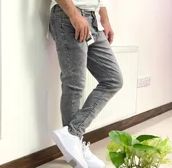 شلوار جین لی ذغالی مردانه فیت کشی ارسال رایگان ۳۱ تا ۳۶