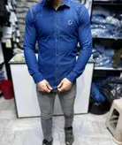 کلکشن عیدانه پیرهن لی زاپدار ساده در رنگهای ذغالی آبی