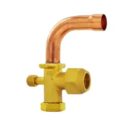 شیر سرویس کله کج کندانسور کولر دوتیکه سایز 3/4 اینچ