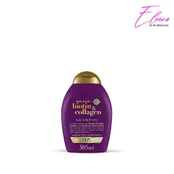 شامپو حجم دهنده او جی ایکس حاوی بیوتین و کلاژن Ogx Thick & Full &bull; الینو