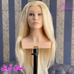 کله مانکن نیم تنه 100% طبیعی بلوند مناسب رنگ کردن، دکلره و مش با ضمانت • الینو