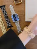 بند ساعت استیل نگینی
