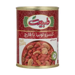 کنسرو لوبیا با قارچ طبیعت - 380 گرم