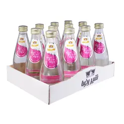 نوشیدنی گلاب ایرانی شیررضا - 310 میلی لیتر بسته 12 عددی