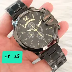 ساعت دیزل شاخدار مردانه همراه گارانتی و باکس ساعت دارای تقویم