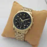 الگانس مردانه ساعت بندفلزی ELEGANCE وی آی پی VIP کرنوگراف سه موتور رنگ ثابت ارسال رایگان طلایی مشکی ضدآب تاریخ شمار