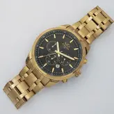 الگانس مردانه ساعت بندفلزی ELEGANCE وی آی پی VIP کرنوگراف سه موتور رنگ ثابت ارسال رایگان طلایی مشکی ضدآب تاریخ شمار