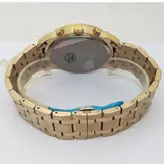 الگانس مردانه ساعت بندفلزی ELEGANCE وی آی پی VIP کرنوگراف سه موتور رنگ ثابت ارسال رایگان طلایی مشکی ضدآب تاریخ شمار