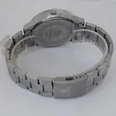 ساعت بندفلزی مردانه نقره ای ضدآب ارسال رایگان سفید تاریخ شمار عقربه ای اسپرت کادوی خاص ساعت نقره ای