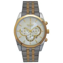 رومانسون مردانه ساعت بندفلزی مردانه ضدآب تاریخ شمار شیک و خاص لاکچری حراجی ساعت