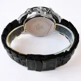 ساعت مچی مردانه کاسیو ادیفیس EDIFICE CASIO بندفلزی سه موتوره فعال کرنوگراف مشکی تاریخ شمار رنگ ثابت.ضد اب