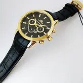 ساعت مردانه الگانس طرح سه موتور تک موتور فعال تاریخ شمار ضدآب موتور ژاپن