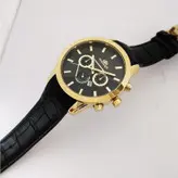 ساعت مردانه الگانس طرح سه موتور تک موتور فعال تاریخ شمار ضدآب موتور ژاپن