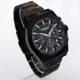 ساعت مچی عقربه‌ای مردانه دیزل مدل بندفلزی تاریخ شمار سه موتور فعال کرنوگراف ضدآب کد 02