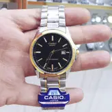 ساعت ست مردانه زنانه کاسیو CASIO تقویم دار موتور ژاپن داخل صفحه هم حک شده ضد اب رنگ ثابت قیمت درج شده قیمت ست میباشد